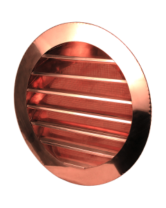 Copper Round Louvered Gable Wall Vent